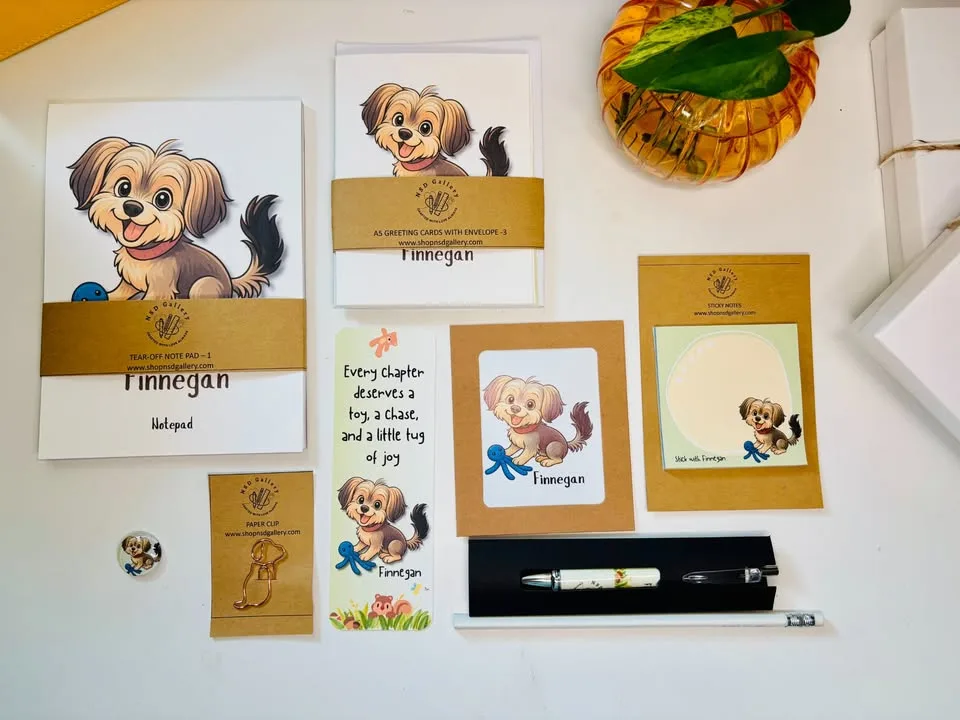 Custom Pet Stationery Set - Your Dog, Your Desk, Your Vibe image indicator(6)