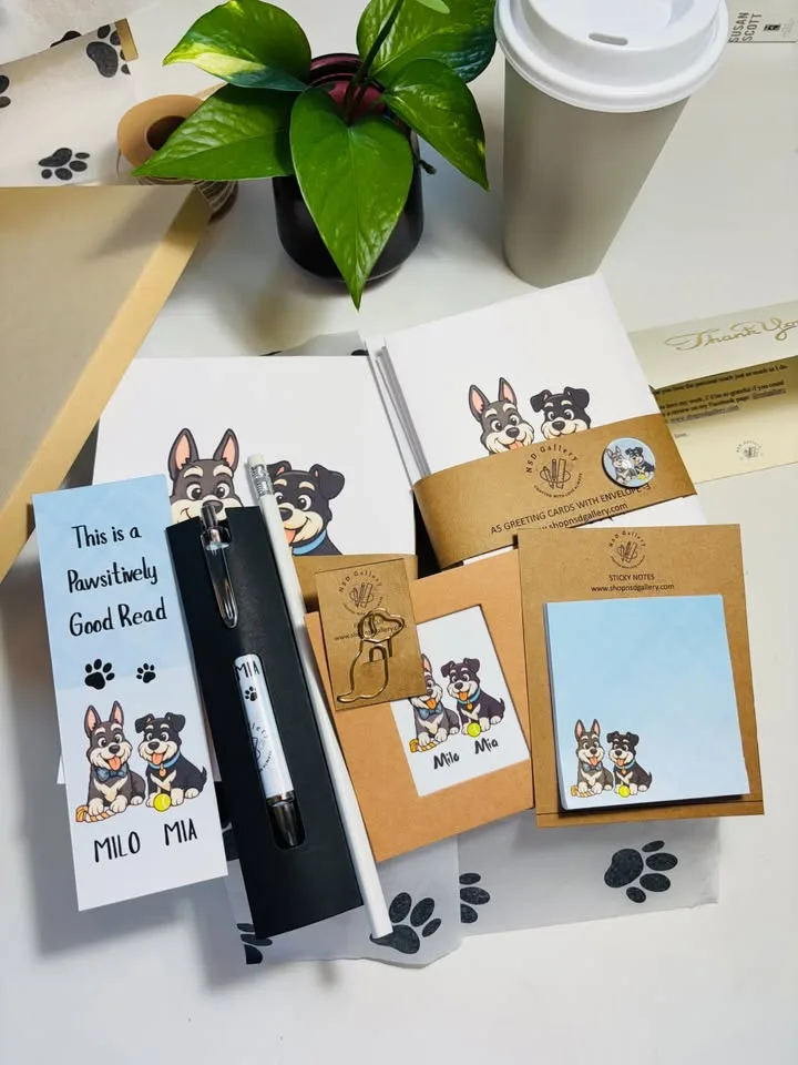 Custom Pet Stationery Set - Your Dog, Your Desk, Your Vibe image indicator(9)