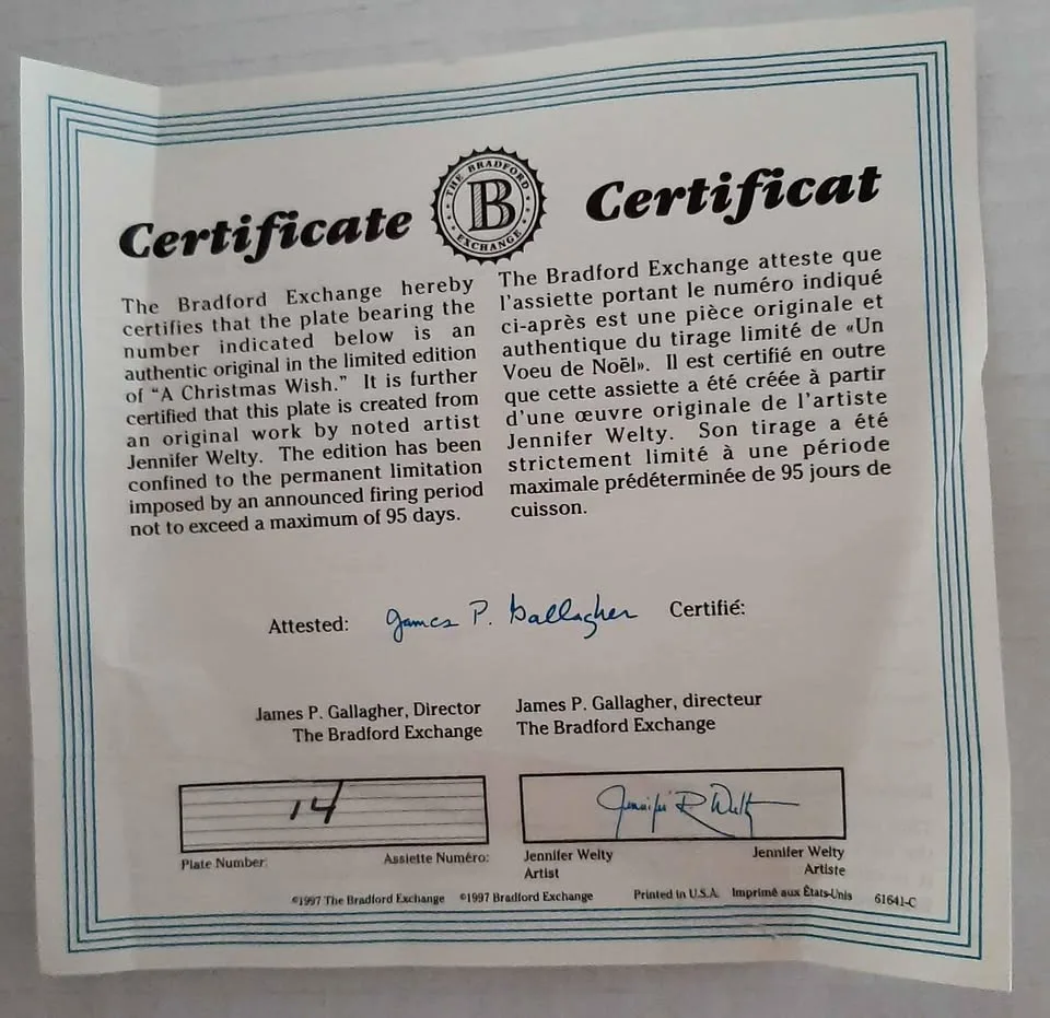 🥕Christmas Limited Edition Sears Collector Plate image indicator(3)