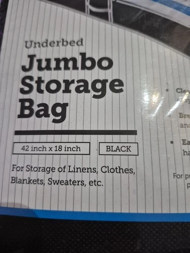 Underbed Jumbo Storage Bags - Set of 2 ' New - photo 2