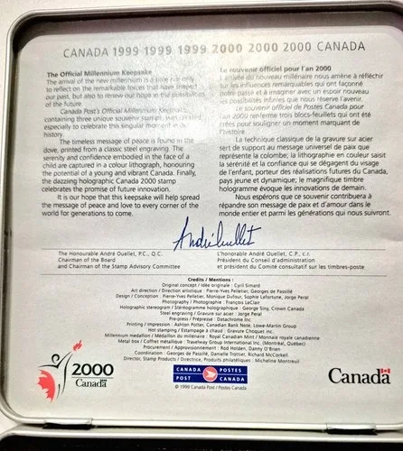 Canada Post 1999-2000 Millenium Silver Coin and Stamp Set image indicator(9)