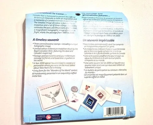 Canada Post 1999-2000 Millenium Silver Coin and Stamp Set image indicator(10)