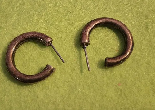 C Hoop earrings for women thumbnail