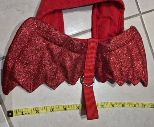 Red DEVIL dog halloween costume MED/ LG* image indicator(3)