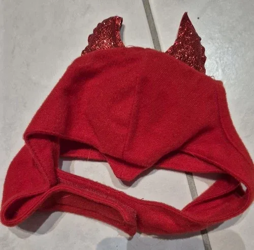 Red DEVIL dog halloween costume MED/ LG* image indicator(4)