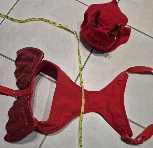 Red DEVIL dog halloween costume MED/ LG* image indicator(6)