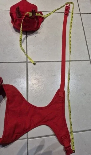 Red DEVIL dog halloween costume MED/ LG* image indicator(8)