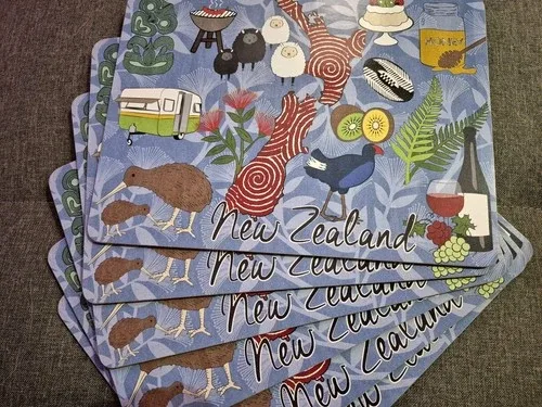 "New Zealand" cork-backed placemats - set of 6* thumbnail