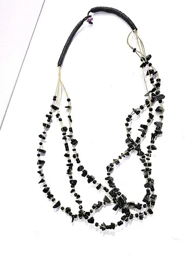 glass bead 3-tier necklace* thumbnail