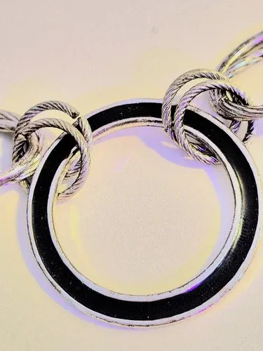 Silver & Black Link Necklace* image indicator(3)