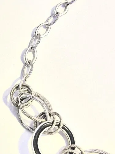 Silver & Black Link Necklace* image indicator(4)
