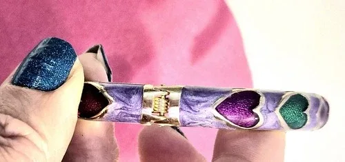 Purple Hinged Heart bracelet* image indicator(2)