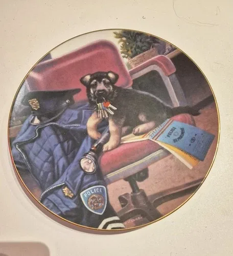 The Hamilton Collection Plate - Puppy Patrol* thumbnail