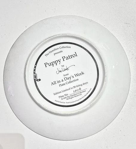 The Hamilton Collection Plate - Puppy Patrol* image indicator(2)