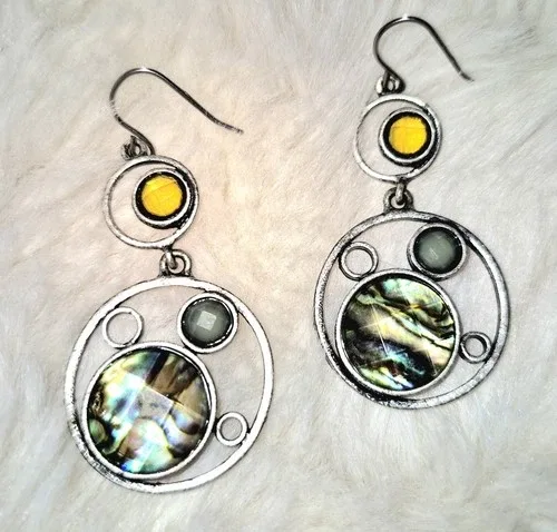 Abalone Dangle earrings * thumbnail