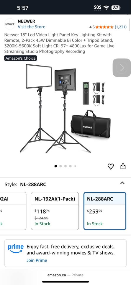 Neewer 18” video light panel kit - photo 2
