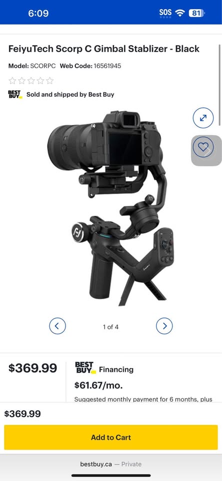 FeiyuTech Scorp-c DSLR camera stabilizer - photo 3