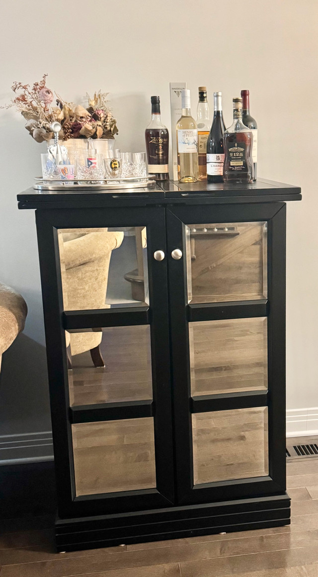Pottery Barn bar storage/serving cabinet