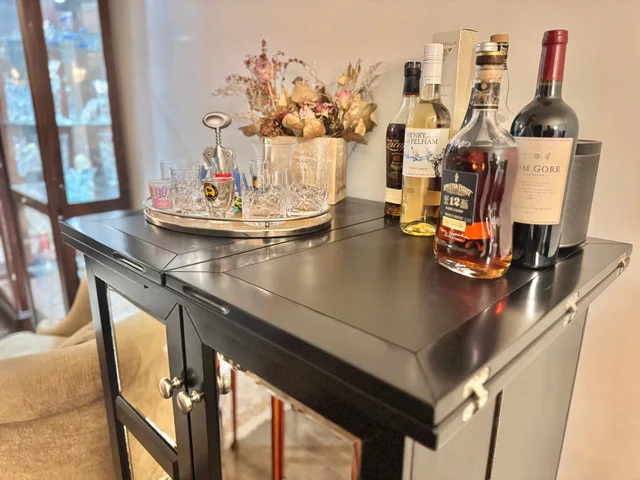 Pottery Barn bar storage/serving cabinet image indicator(3)