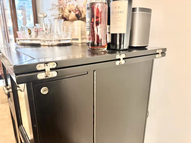 Pottery Barn bar storage/serving cabinet image indicator(4)