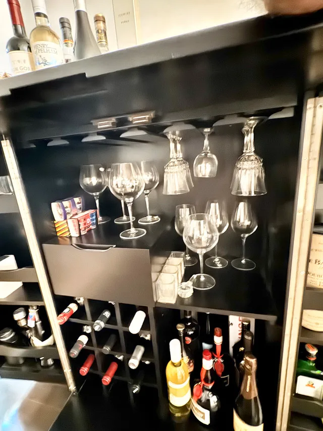 Pottery Barn bar storage/serving cabinet image indicator(6)