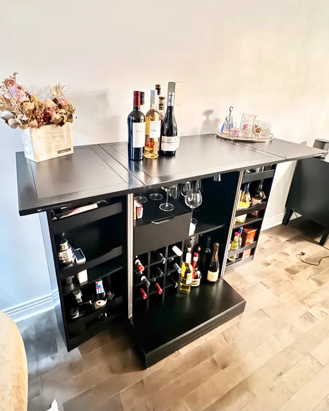 Pottery Barn bar storage/serving cabinet image indicator(8)