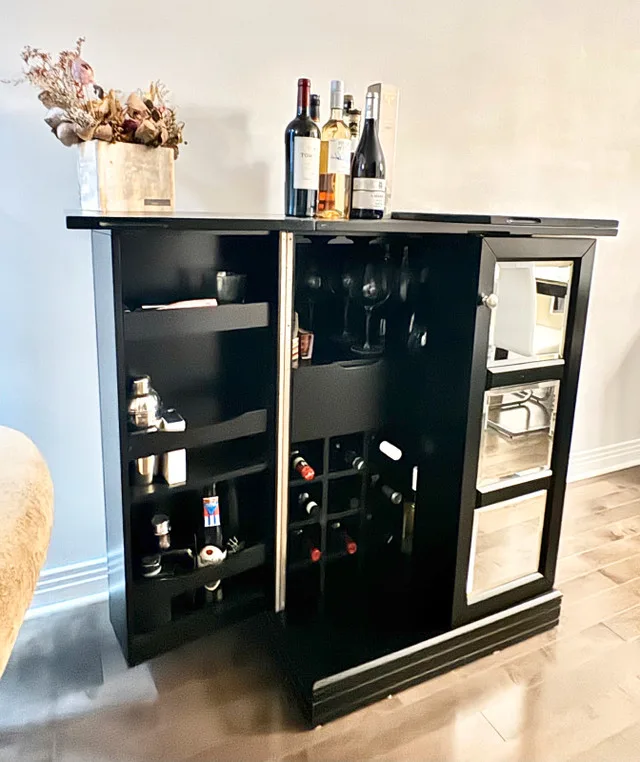 Pottery Barn bar storage/serving cabinet image indicator(10)