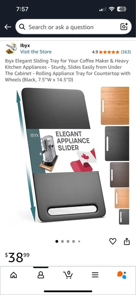 Black Wood Appliance Slider image indicator(3)