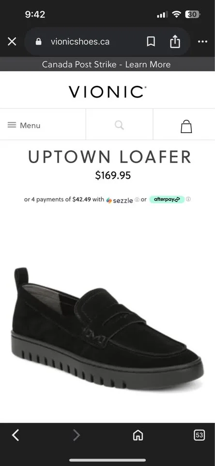 Vionic Uptown Loafer Black Suede image indicator(4)