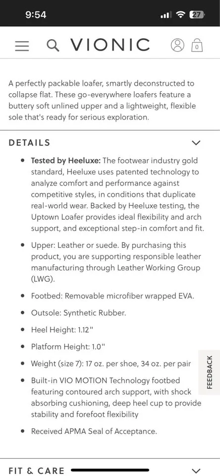 Vionic Uptown Loafer Black Suede image indicator(5)