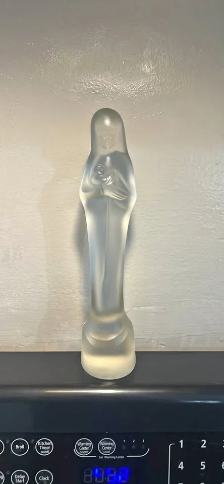 Madonna & Child Sculpture Stef Uiterwaal Leerdam Art Deco Froste