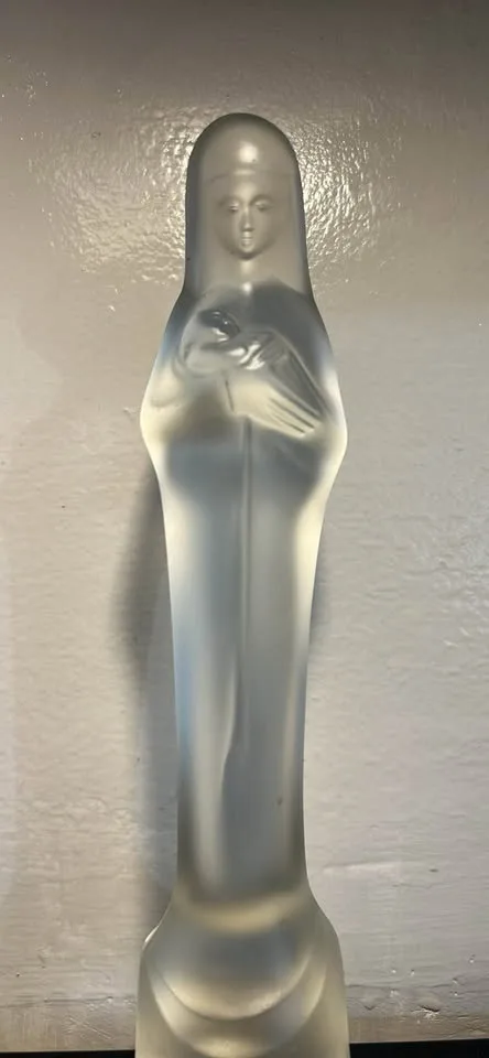 Madonna & Child Sculpture Stef Uiterwaal Leerdam Art Deco Froste image indicator(2)