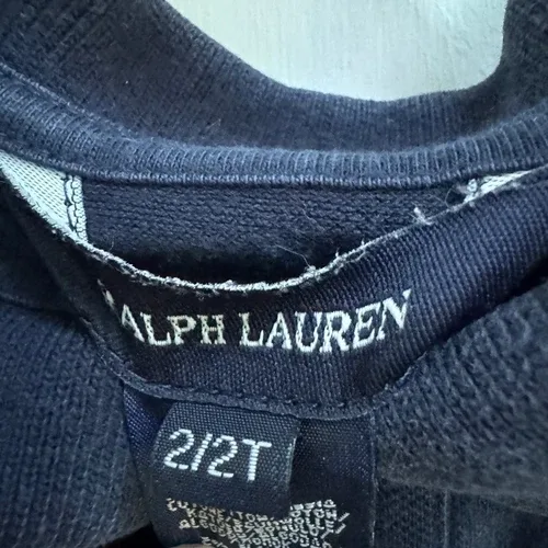 Ralph Lauren 2T Girls Long Sleeve Blue Collared Dress image indicator(3)