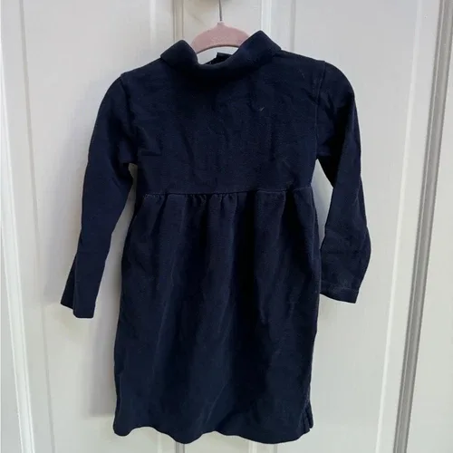 Ralph Lauren 2T Girls Long Sleeve Blue Collared Dress image indicator(4)