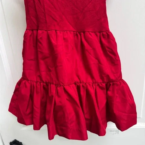 Polo Ralph Lauren 3T Girls Red Tiered Ruffled Dress image indicator(3)