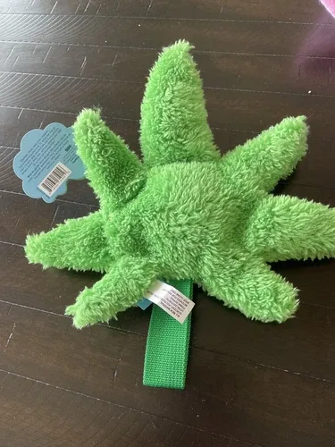 NWT BarkBox April 420 Leaf Dog Toy image indicator(2)