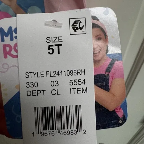 NWT Ms. Rachel 5T Girls Short Sleeve Shirt Blouse image indicator(3)