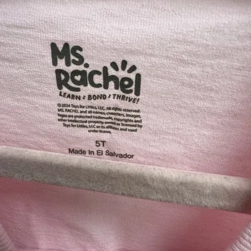 NWT Ms. Rachel 5T Girls Short Sleeve Shirt Blouse image indicator(5)