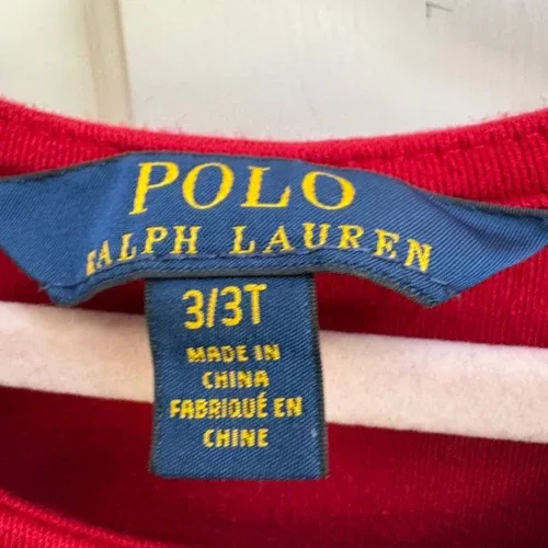 Polo Ralph Lauren 3T Girls Red Fit & Flare Dress image indicator(4)