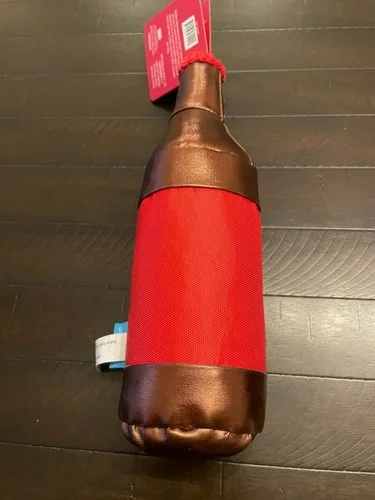 BRAND NEW W/TAGS Bark Box Barkweiser Bottle Soft Dog Toy M/L image indicator(6)