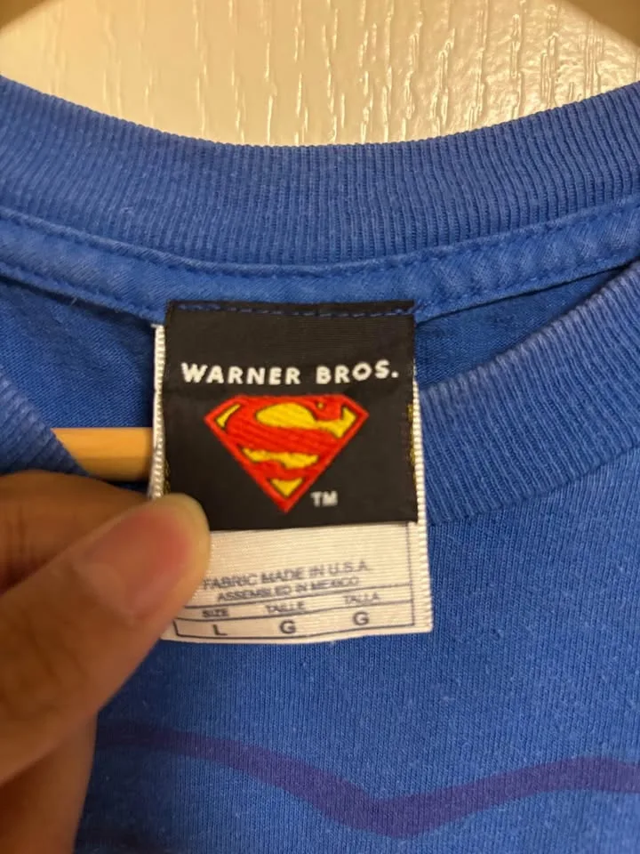 Vintage Superman Logo Shirt DC Comics promo tee image indicator(4)