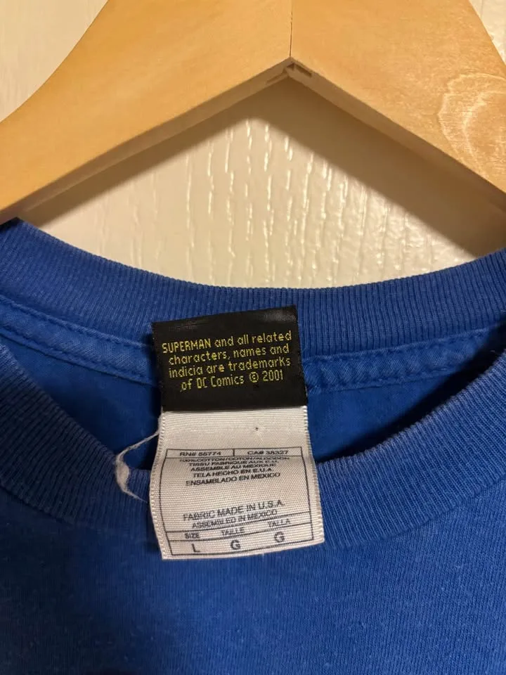 Vintage Superman Logo Shirt DC Comics promo tee image indicator(5)