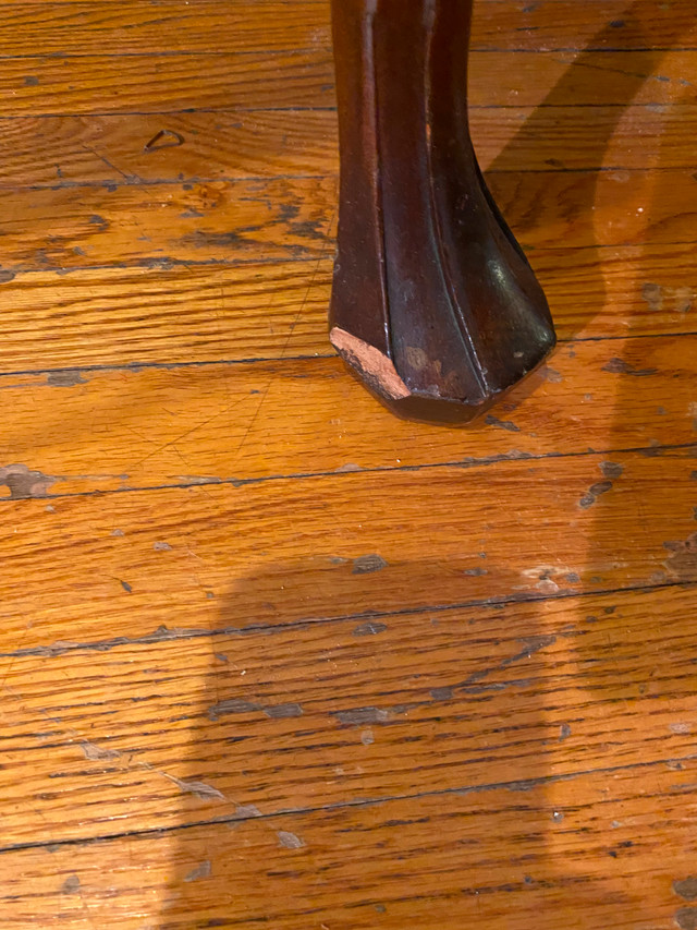 Vintage wood coffee table with glass - photo 4