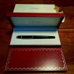 CARTIER DIABOLO Fountain pen Platinum NEVER INKED Perfect Christ
