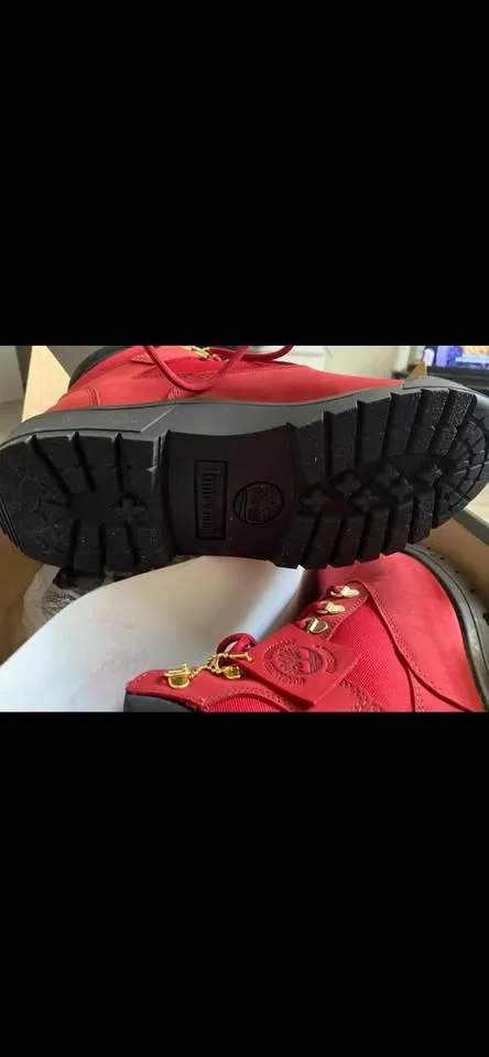 Red Timberland Boots image indicator(3)