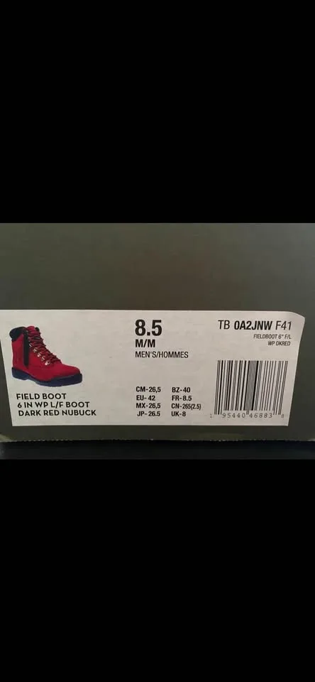 Red Timberland Boots image indicator(6)