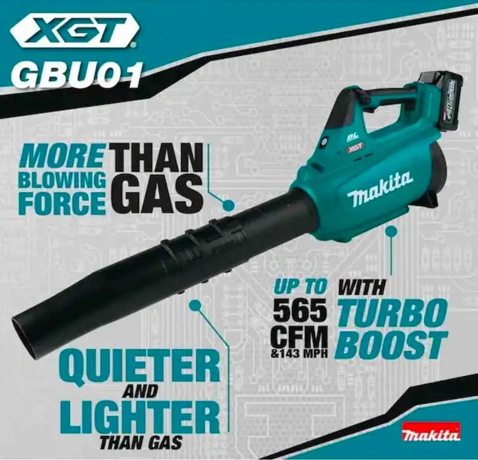 Makita XGT 40V Max Cordless Leaf Blower Kit image indicator(8)
