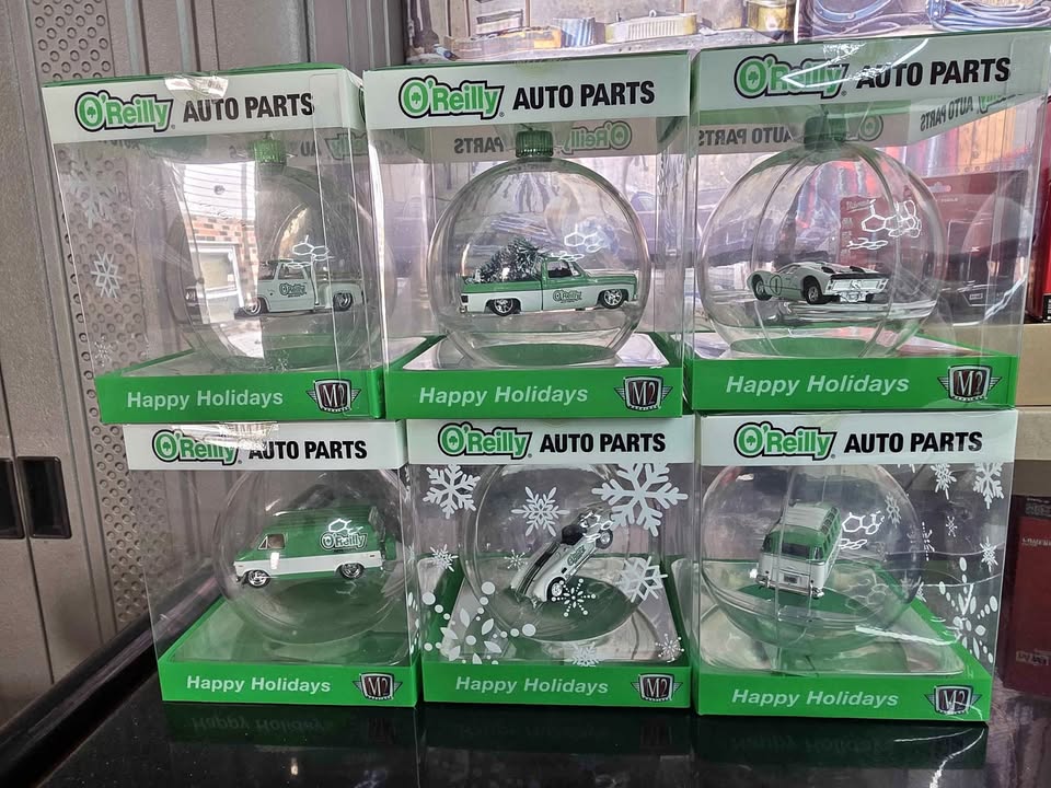2025 Orileys exclusive M2 ornaments. Full set