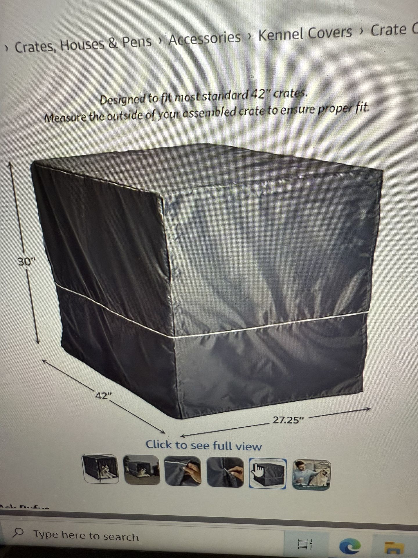 42” Dog Crate Cover - photo 3