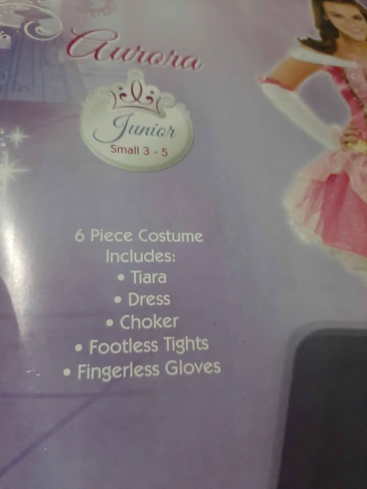 Brand new never worn size small junior Disney princess Aurora - photo 2